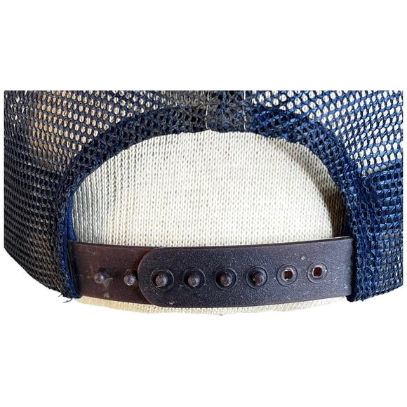 Vintage Speedy Alka Seltzer Hat Snapback Mesh Foam Logo Mascot Trucker Blue - Picture 3 of 11